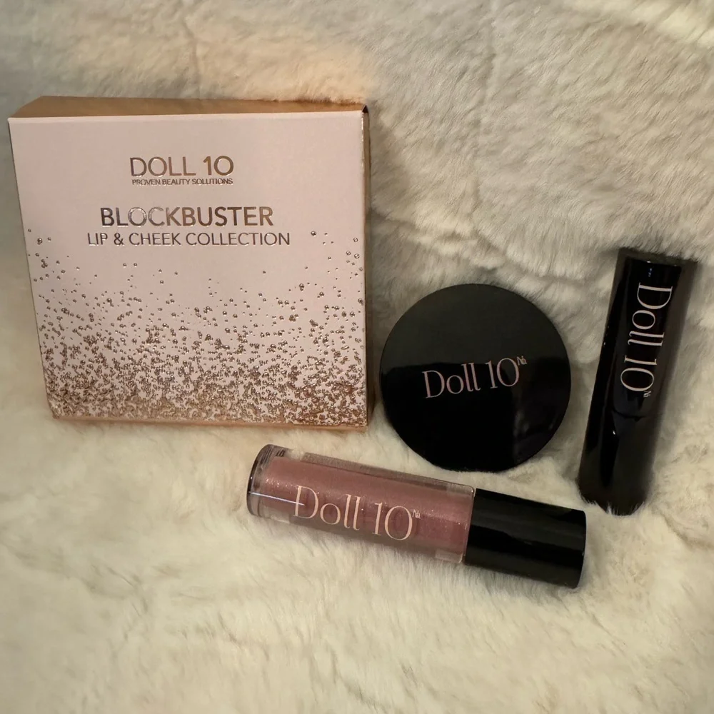 DOLL 10 BLOCKBUSTER LIP AND CHEEK COLLECTION. Swagger and Stiletto. NIB